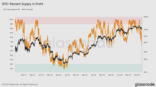 비트코인 공급 이익이 2025년 최저치로 떨어졌습니다 – 이것이 가격에 미치는 영향